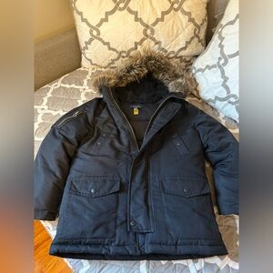 Polo Ralph lauren boys heavy coat. Black size size 8